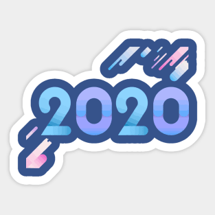 New Year 2020 Happy Year Holiday Welcom Twenty Twenty End 2019 Sticker